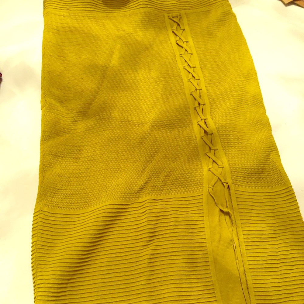 Knit pencil skirt